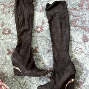 Dolce & Gabbana Black Over the Knee Boots